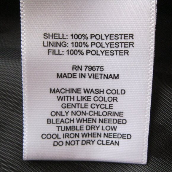 Anne Klein Women's Side Slit Puffer Quilt Jacket Snap Button Tan (Beige) M or XL - Picture 15 of 15